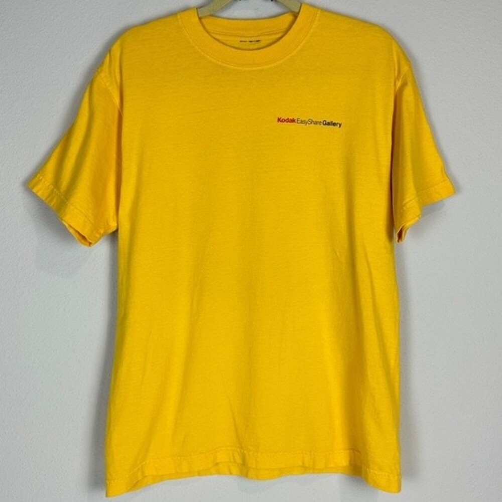Kodak Easy Share NASCAR Yellow Graphic T-shirt L